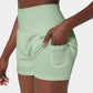 ✨️Hoch taillierte 2-in-1-Yoga-Shorts & Seitentaschen