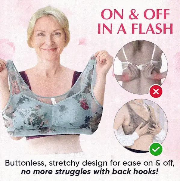 Kaufen Sie eins und erhalten Sie zwei gratis, 3er-Pack🔥Heißer Verkauf 50% Rabatt💟Bequemer Spitzen-BH ohne Knöpfe