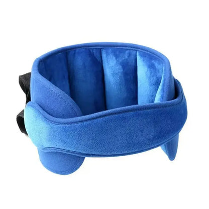 Kids Car Seat Head Support Strap, Soft Plush Adjustable Nap Support Band with Padded Side Cushions