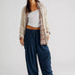 🔥LETZTER TAG SALE 50% RABATT👖 Lässige Leinenhose mit weitem Bein für Damen