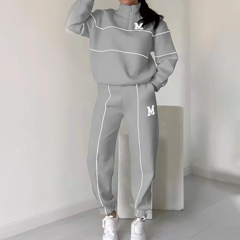🎅🎁Weihnachtsangebot – 50 % Rabatt⏳Lässiges Sweatshirt 2-teiliges Set mit Linie