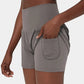 ✨️Hoch taillierte 2-in-1-Yoga-Shorts & Seitentaschen
