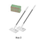 Flat Mop with Stainless Steel Handle, come with Reusable Washable Mop Cloths🏆-11