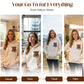 Women's Highland Cow Fleece-Lined Hooded Sweatshirt