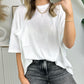 🎁Heißer Verkauf 49% OFF⏳Damen Raw Edge Boxy Tee