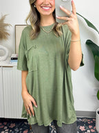 🎁Heißer Verkauf 49% OFF⏳Damen Raw Edge Boxy Tee