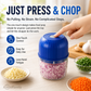 Wireless Efficient Electric Mini Food Chopper🧑‍🍳– Robust Motor, Smart Design & Stainless Steel Blades⏱️🔪