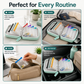❄️Summerfresh 50% OFF!💊14-Pouch Travel Medicine & Supplement Organiser – Removable Colour-Coded Zip Pouches with Binder Case