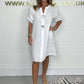 Neues Plus Button Tunika Kleid Zeitlich begrenztes Angebot