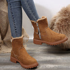 👢⚡Neu eingetroffen Sale-50 % Rabatt❄️Damen-Winter-Fleece-Schneestiefel