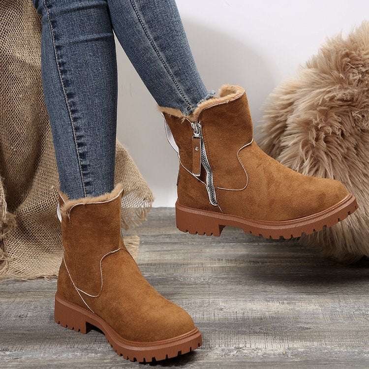 👢⚡Neu eingetroffen Sale-50 % Rabatt❄️Damen-Winter-Fleece-Schneestiefel