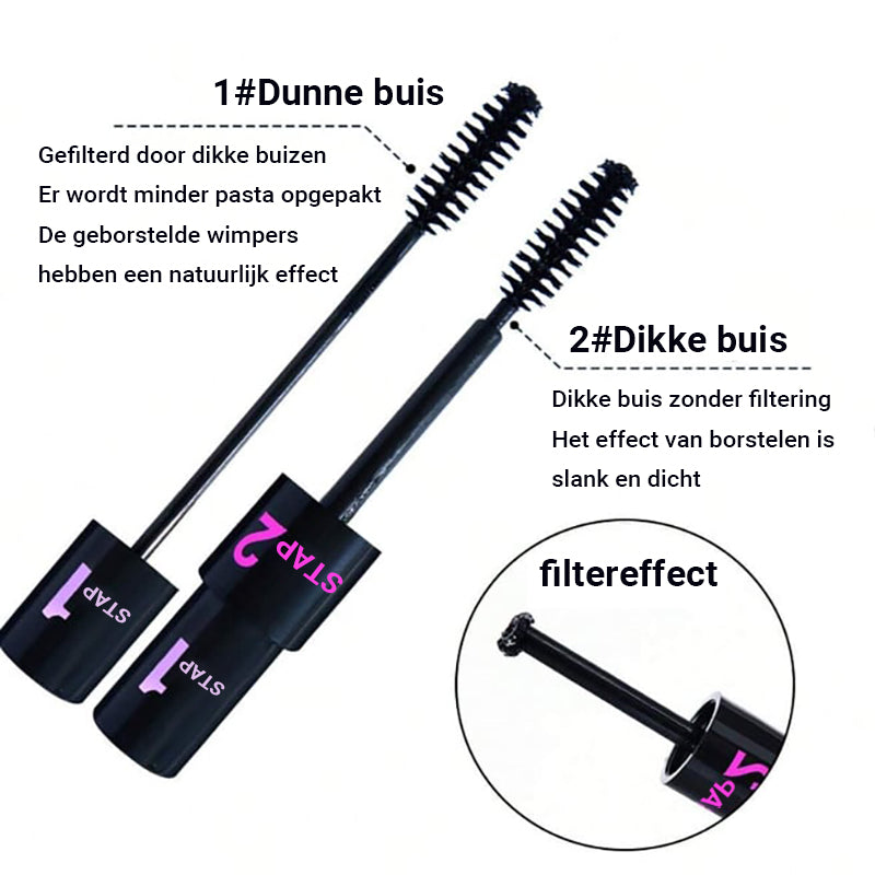 🔥Kaufe 1, erhalte 1 gratis🔥Neue verbesserte Version, natürlicher und dicker 💥Lang Dik Krulduo Wimpermascara