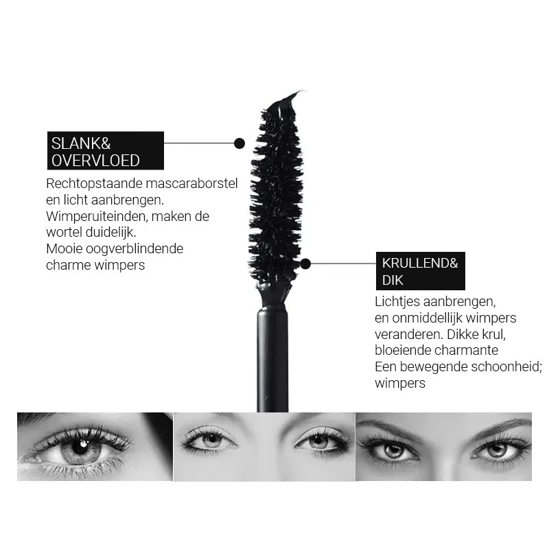 🔥Kaufe 1, erhalte 1 gratis🔥Neue verbesserte Version, natürlicher und dicker 💥Lang Dik Krulduo Wimpermascara
