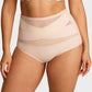 Plus-Size High-Waist Cross Tummy Control Panties