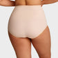 Plus-Size High-Waist Cross Tummy Control Panties