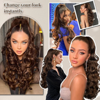 💜Zeitlich begrenzte Aktion 50 % Rabatt💜Clip-on-Haarverlängerung für welligen Pferdeschwanz