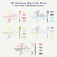 🌈4 In 1 Gel Ink Pens