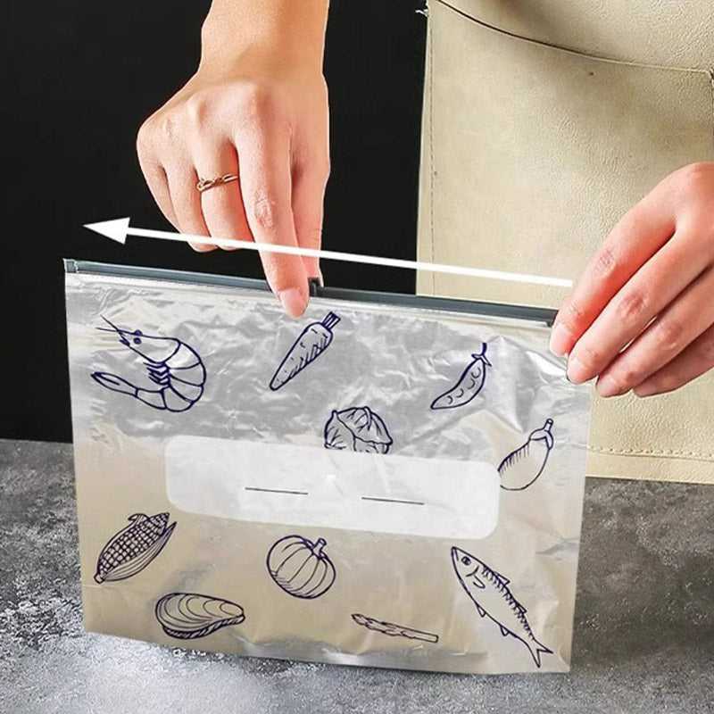 🍗HERVORRAGENDER ABVERKAUF 50 % RABATT🥦 Wiederverwendbare, verschließbare Aufbewahrungsbeutel aus Aluminiumfolie