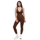 High-Stretch V-Neck Jumpsuit