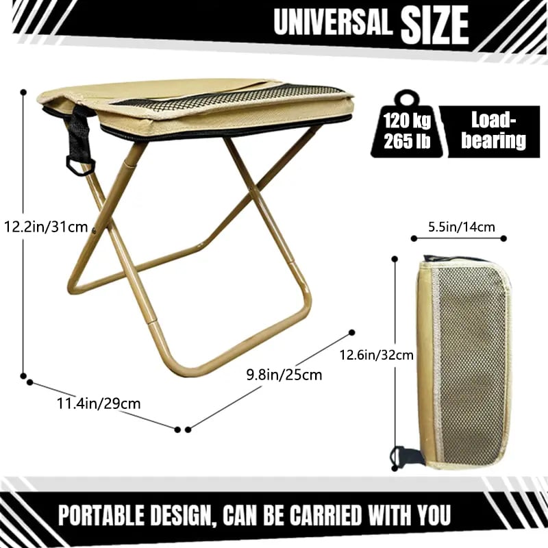 🪑Ultraleichter Klapphocker – trägt bis zu 120 kg