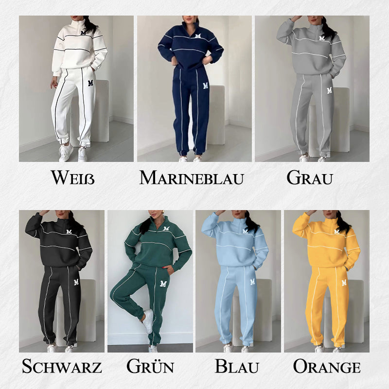 🎅🎁Weihnachtsangebot – 50 % Rabatt⏳Lässiges Sweatshirt 2-teiliges Set mit Linie