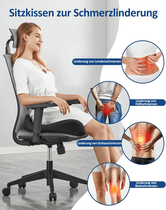 🎁LETZTER TAG 50％ RABATT🔥Ergonomisches Sitzkissen aus Memory-Schaumstoff