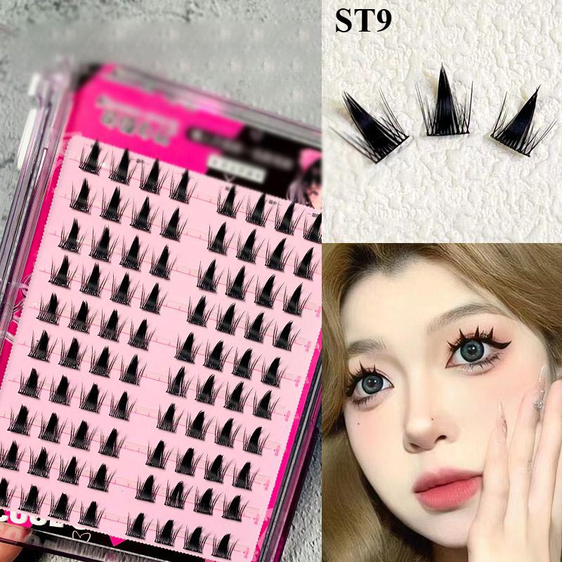 Waterproof Glue-free Realistic False Eyelashes💕-12