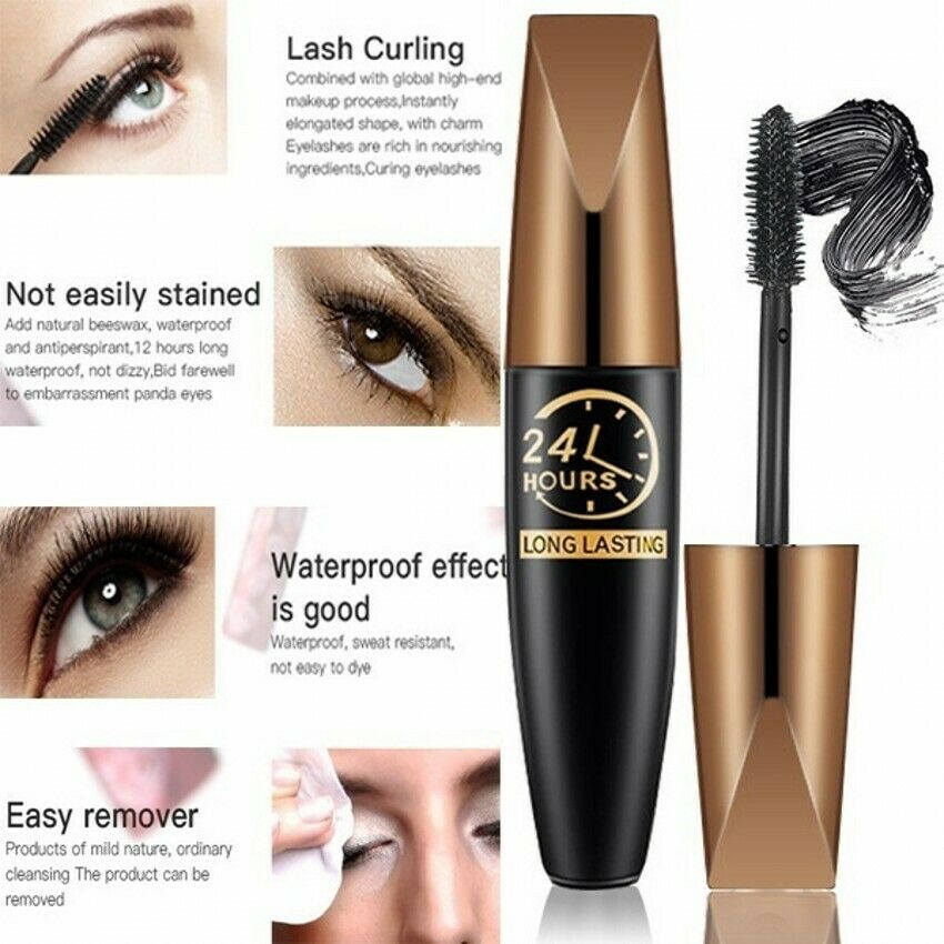 4D Waterproof Silk Fiber Thick Lengthening Mascara-3