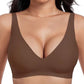 ☀️Summer Hot Sale🔥NOW 60% OFF!!💕Jelly Wireless Womens Comfortable Wireless Bras Push Up Bralettes Seamless Tshirts Bras Deep V Everyday Bras