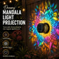Solar-Powered Mandala Projector Light