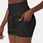 ✨️Hoch taillierte 2-in-1-Yoga-Shorts & Seitentaschen