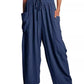 🔥LETZTER TAG SALE 50% RABATT👖 Lässige Leinenhose mit weitem Bein für Damen