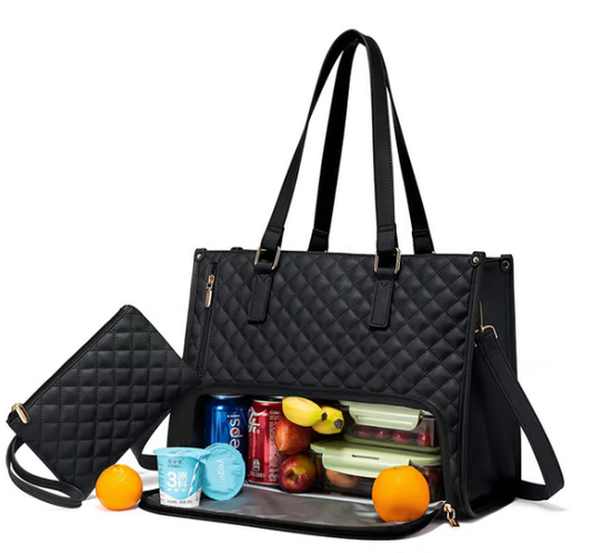 🔥3 in 1 Lunch Tote Bag for Women🎁Free Matching Wallet⏰Solve your bag clutter problem