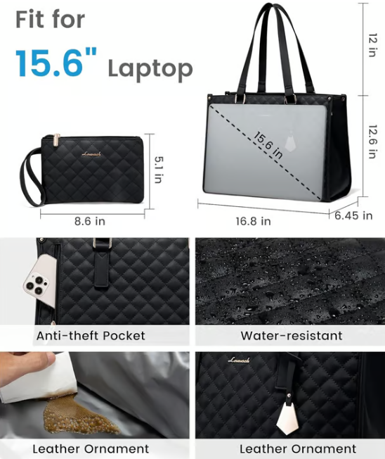 🔥3 in 1 Lunch Tote Bag for Women🎁Free Matching Wallet⏰Solve your bag clutter problem
