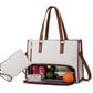 🔥3 in 1 Lunch Tote Bag for Women🎁Free Matching Wallet⏰Solve your bag clutter problem