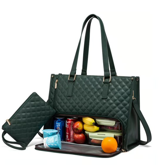🔥3 in 1 Lunch Tote Bag for Women🎁Free Matching Wallet⏰Solve your bag clutter problem