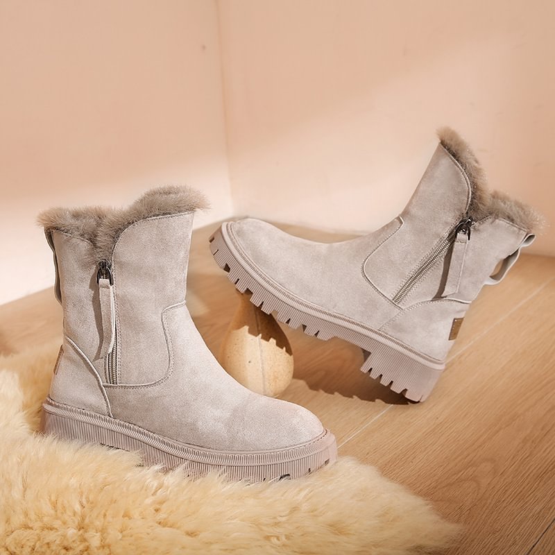 👢⚡Neu eingetroffen Sale-50 % Rabatt❄️Damen-Winter-Fleece-Schneestiefel
