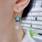 Flower Droplet Crystal Earring-2