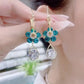 Flower Droplet Crystal Earring-4