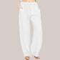 Women's Summer Cotton Linen Wide Leg Pants