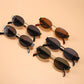 🔥2025 HEIßER VERKAUF🔥Vintage Sonnenbrille mit ovalem Rahmen und Etui