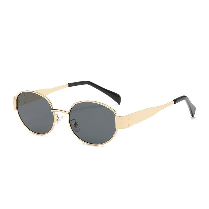 🔥2025 HEIßER VERKAUF🔥Vintage Sonnenbrille mit ovalem Rahmen und Etui