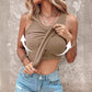 👚Geripptes Tanktop mit integriertem BH für Frauen