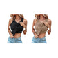 👚Geripptes Tanktop mit integriertem BH für Frauen