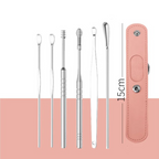 📢50% zeitlich begrenzter Rabatt📢Tragbares Edelstahl-Ohrlöpfel 6-Stück-Set - Spiral-Ohrwerkzeug✨