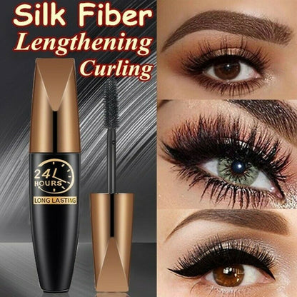 ✨Bestes Geschenk - 4D Wasserfeste Seidenfaser Mascara zur Verlängerung der Wimpern