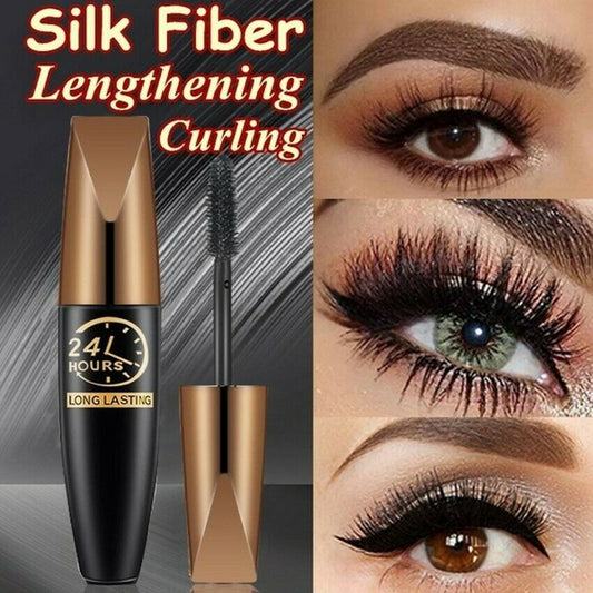 ✨Bestes Geschenk - 4D Wasserfeste Seidenfaser Mascara zur Verlängerung der Wimpern