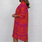 Women’s Trendy Print V Neck 3/4 Sleeve Dress