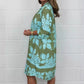 Women’s Trendy Print V Neck 3/4 Sleeve Dress