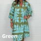 Women’s Trendy Print V Neck 3/4 Sleeve Dress